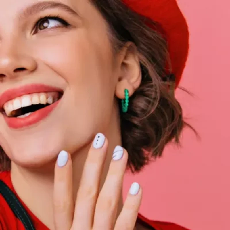 Green Onyx Beaded Facetted Hoop Earrings in Yellow Plated Sterling Silver