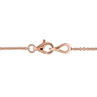 1/3 ct. t.w. Diamond Cluster Necklace in 14K Rose Gold