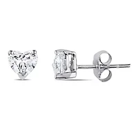 1 ct. t.w. Diamond Stud Earrings in 14K White Gold