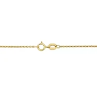 Diamond Accent "T" Initial Necklace in 14K Yellow Gold