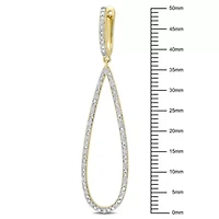 1/4 ct. t.w. Diamond Dangle Earrings in 10K Yellow Gold