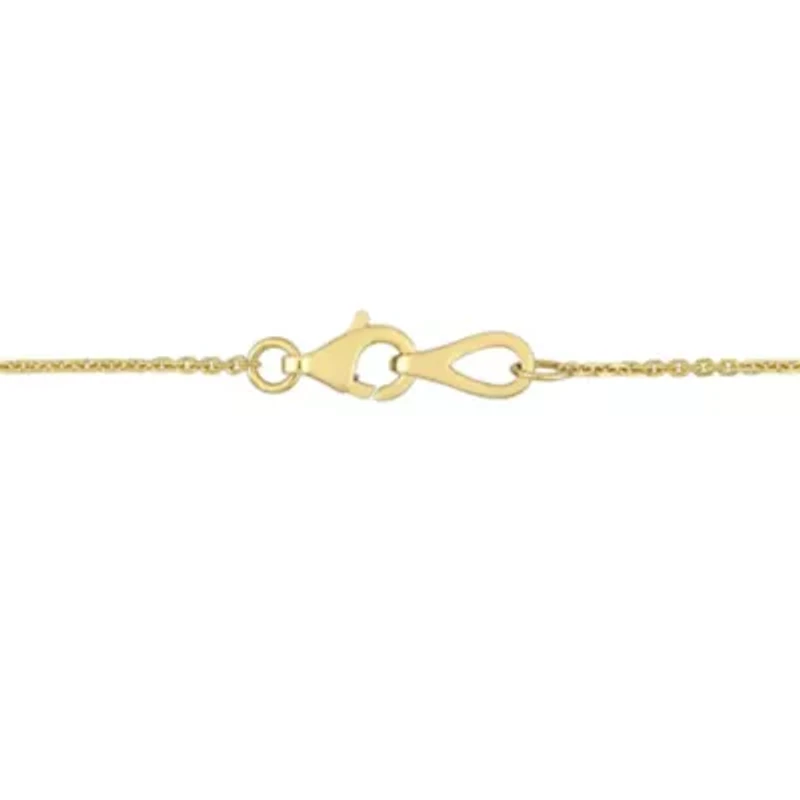 1/2 ct. t.w. Diamond Floral Cluster Necklace in 14K Yellow Gold