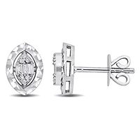 1/10 ct. t.w. Diamond Post Earrings in 14K White Gold