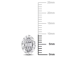 1/10 ct. t.w. Diamond Post Earrings in 14K White Gold