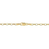 Multi-Gemstones Pendant with Chain in 10K Yellow Gold
