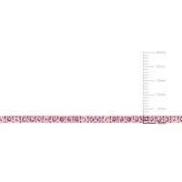 Pink Sapphire Tennis Necklace in 14K Rose Gold