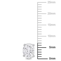 Lab Created Created White Sapphire Stud Earrings in Sterling Silver