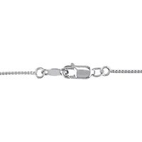 Diamond Accent Heart Infinity Pendant with Chain in Sterling Silver, 18"