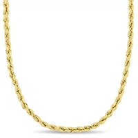 3MM Twist Rope Necklace in 10K Yellow Gold, 22"