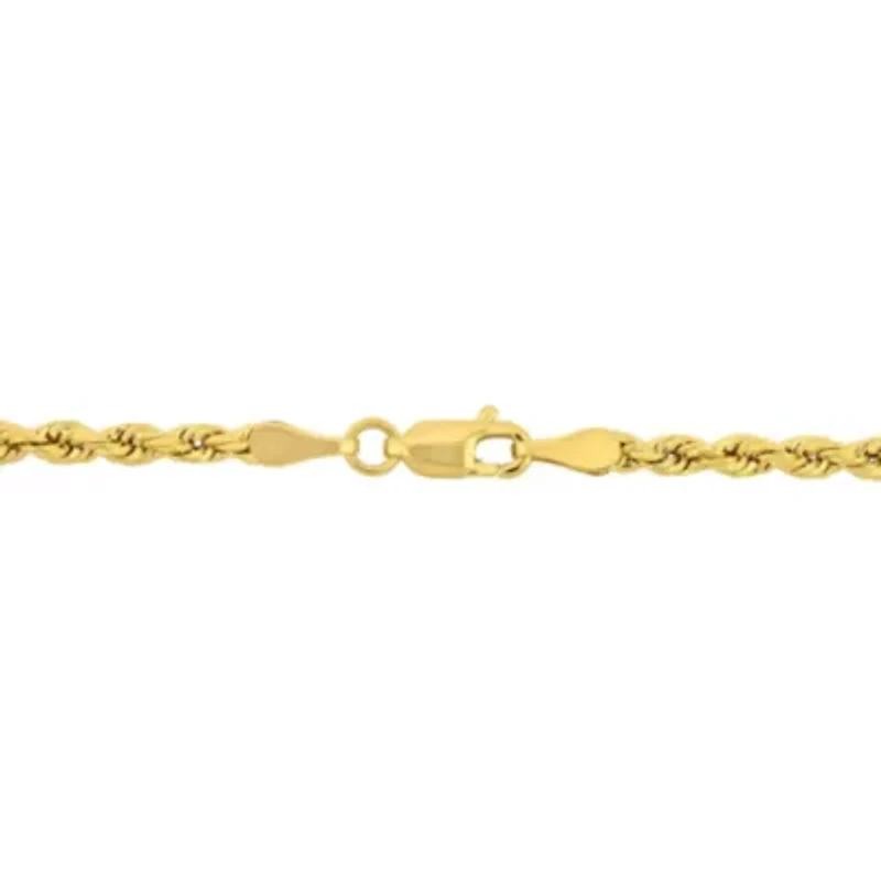 3MM Twist Rope Necklace in 10K Yellow Gold, 22"