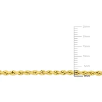 3MM Twist Rope Necklace in 10K Yellow Gold, 22"
