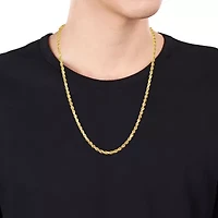 4MM Rope Men's Necklace in 10K Yellow Gold, 24"