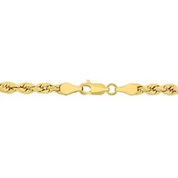 4MM Rope Men's Necklace in 10K Yellow Gold, 24"