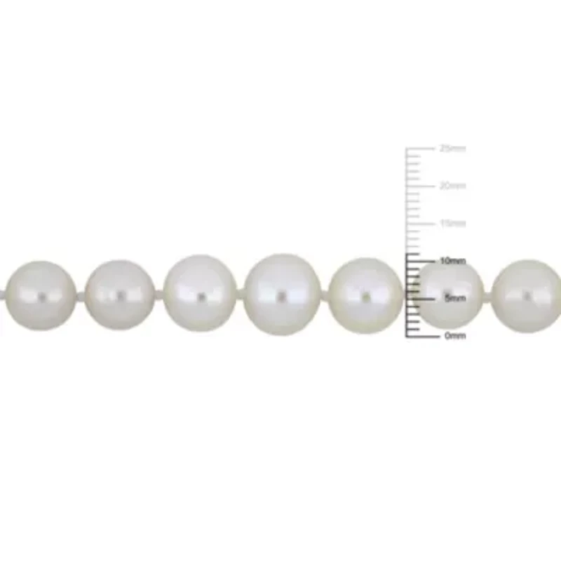 6-11MM Graduated Freshwater Cultured Pearl Strand Necklace with Sterling Silver Clasp, 18"
