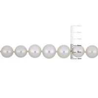 6-11MM Graduated Freshwater Cultured Pearl Strand Necklace with Sterling Silver Clasp, 18"
