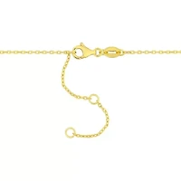 Citrine Bead Necklace in Yellow Plated Sterling Silver, 16.5"+2"