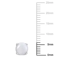 Opal Stud Earrings in Sterling Silver