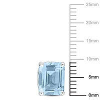 Sky Blue Topaz Stud Earrings in Sterling Silver