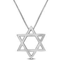 Star of David Necklace in Sterling Silver