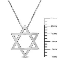 Star of David Necklace in Sterling Silver