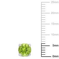 Peridot Stud Earrings in Sterling Silver