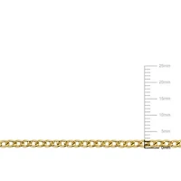 2.3MM Curb Link Chain Bracelet in 10K Yellow Gold, 10"
