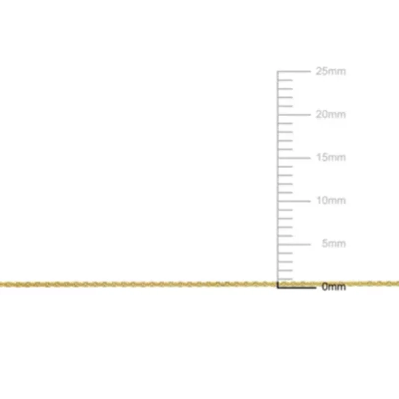 0.85MM Diamond Cut Cable Chain Necklace in 10K Yellow Gold, 18"