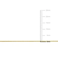 0.85MM Diamond Cut Cable Chain Necklace in 10K Yellow Gold, 18"