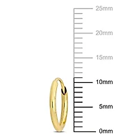 11MM Hoop Earrings in 14K Yellow Gold