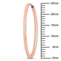 25MM Hoop Earrings in 14K Rose Gold