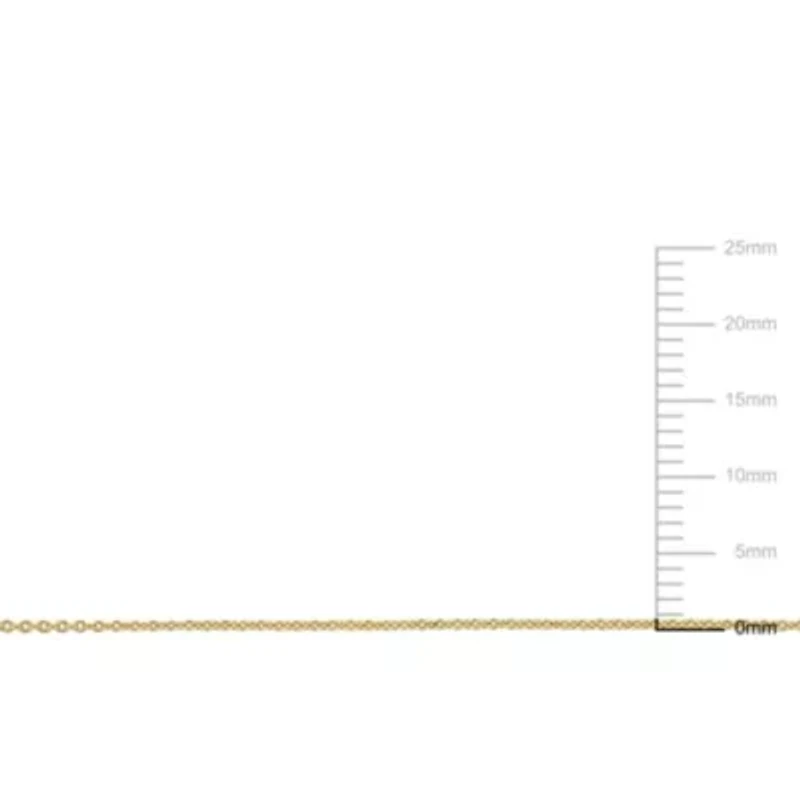 0.85MM Round Cable Chain in 10K Yellow Gold, 17"