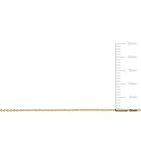 0.85MM Round Cable Chain in 10K Yellow Gold, 17"