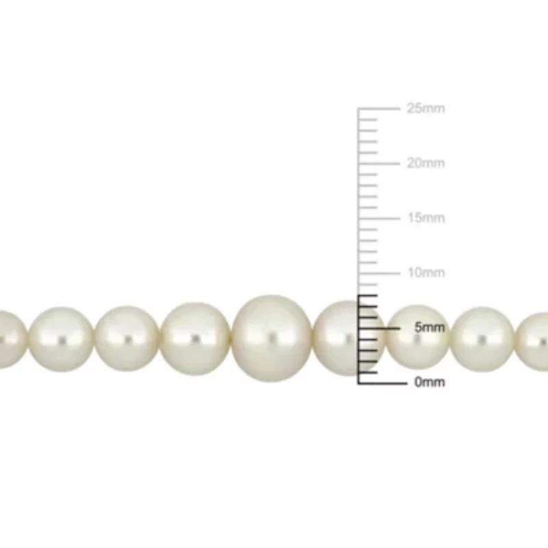 3.5-8.5mm Cultured Freshwater Graduated Pearl Bracelet in 10K Yellow Gold