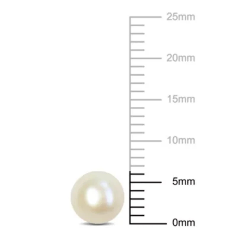 6-6.5mm Freshwater Cultured Pearl Stud Earrings in Sterling Silver