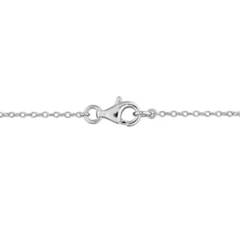 5.5-6mm Freshwater Cultured Pearl and White Topaz Halo Pendant with Chain in Sterling Silver