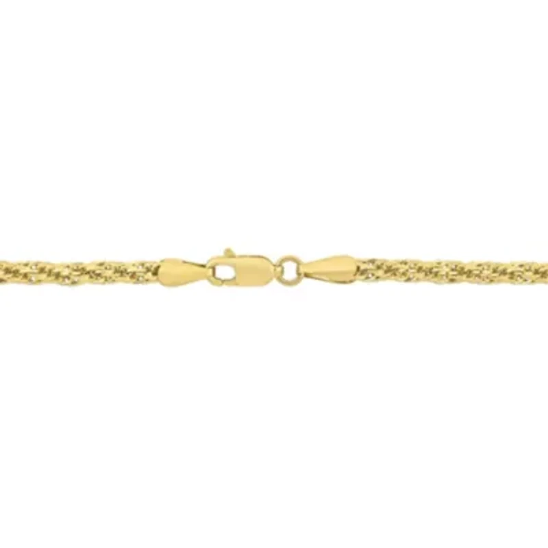 2-Piece Set of Men's 3mm Infinity Rope Chain Necklace and Bracelet in 14K Yellow Gold, 20" & 9"