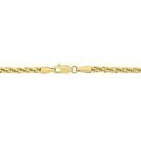2-Piece Set of Men's 3mm Infinity Rope Chain Necklace and Bracelet in 14K Yellow Gold, 20" & 9"