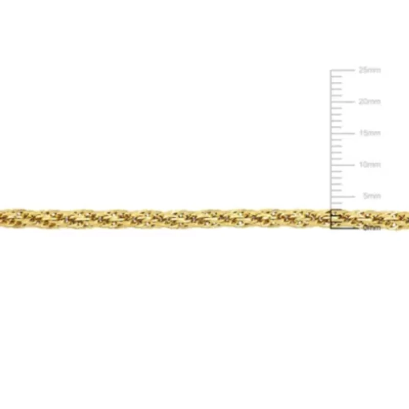 2-Piece Set of Men's 3mm Infinity Rope Chain Necklace and Bracelet in 14K Yellow Gold, 20" & 9"
