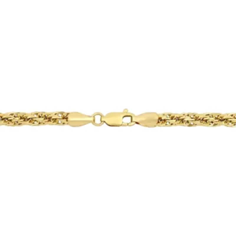 2-Piece Set of Men's 4mm Infinity Rope Chain Necklace and Bracelet in 14K Yellow Gold, 24" & 9"