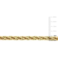 2-Piece Set of Men's 5mm Infinity Rope Chain Necklace and Bracelet in 14K Yellow Gold, 24" & 9"