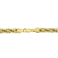 2-Piece Set of Men's 6mm Infinity Rope Chain Necklace and Bracelet in 14K Yellow Gold, 24" & 9"