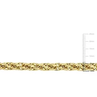2-Piece Set of Men's 6mm Infinity Rope Chain Necklace and Bracelet in 14K Yellow Gold, 24" & 9"