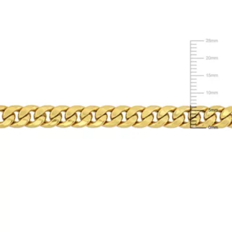 2-Piece Set of Men's 6.6mm Curb Chain Necklace and Bracelet in 10K Yellow Gold, 20" & 9"