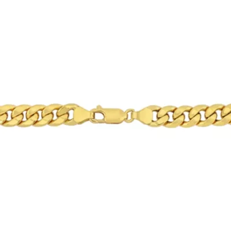 2-Piece Set of Men's 6.6mm Curb Chain Necklace and Bracelet in 10K Yellow Gold, 24" & 9"
