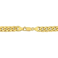 2-Piece Set of Men's 6.6mm Curb Chain Necklace and Bracelet in 10K Yellow Gold, 24" & 9"