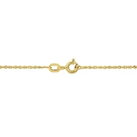 2-Piece Set of 1.2mm Singapore Chain Necklace and Bracelet in 14K Yellow Gold, 16" & 7.5"