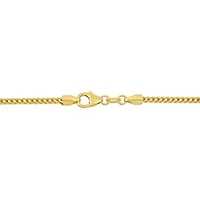 2-Piece Set of Men's 1.85mm Franco Link Chain Necklace and Bracelet in 10K Yellow Gold, 20" & 9"