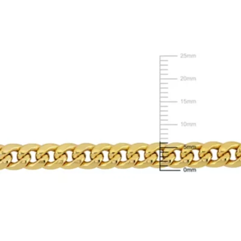 2-Piece Set of 6.15mm Miami Cuban Link Chain Necklace and Bracelet in 10K Yellow Gold