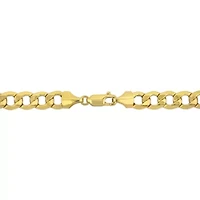 2-Piece Set of Men's 7mm Curb Link Chain Necklace and Bracelet in 10K Yellow Gold, 20" & 9"