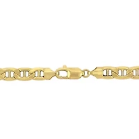 2-Piece Set of Men's 7mm Mariner Link Chain Necklace and Bracelet in 10K Yellow Gold, 20" & 7.5"